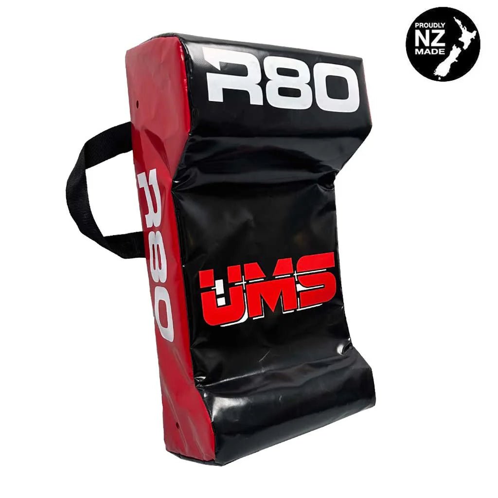 Customised Double Wedge Rugby Hit Shields - BlackNo Printing