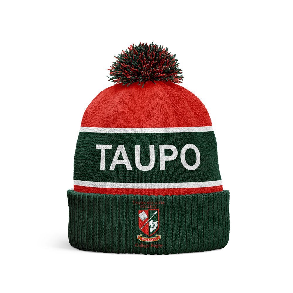 Taupo Nui - a - Tia College - Custom Pom Pom Beanie -