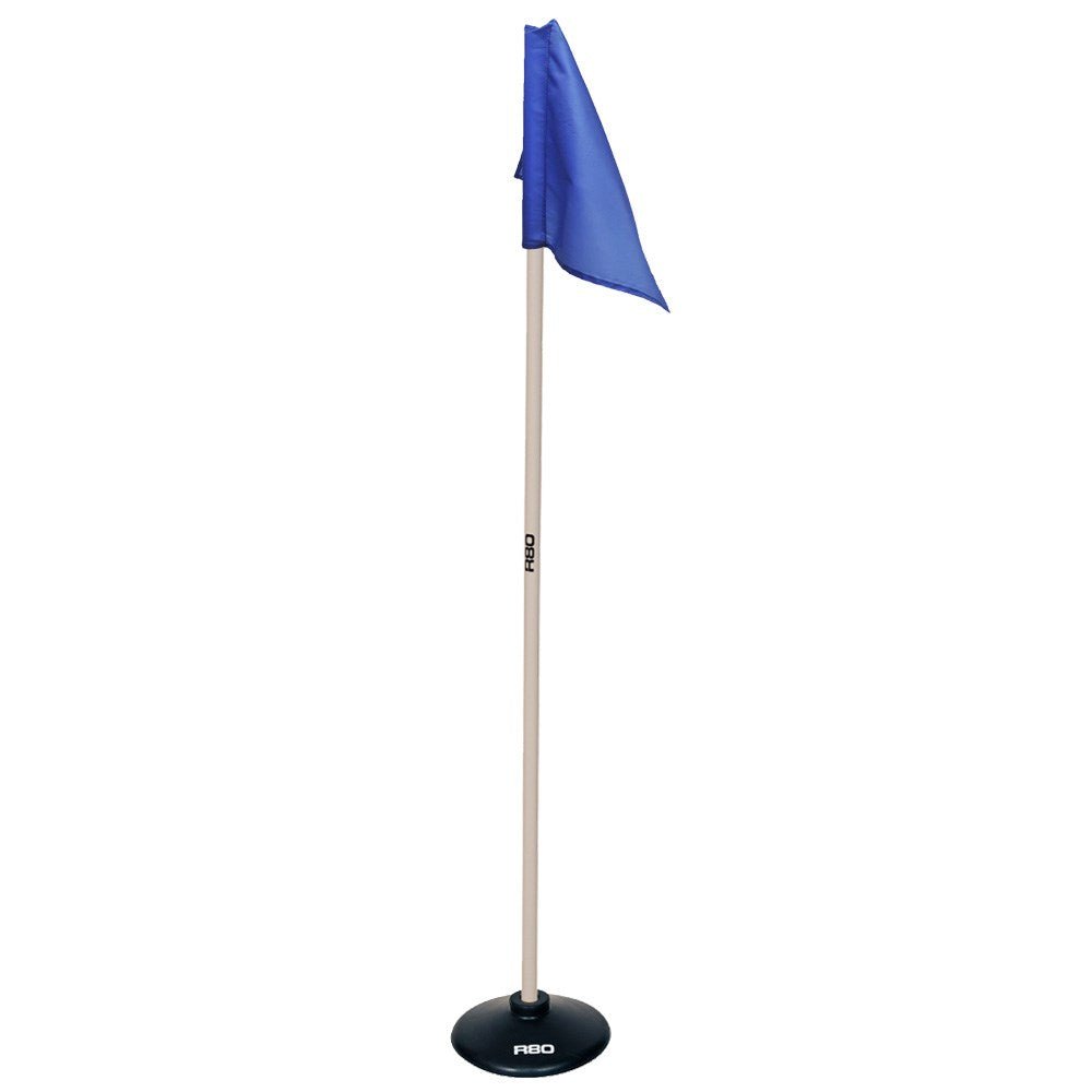 Artificial Surface / Indoor Pole with Nylon Flag - Blue