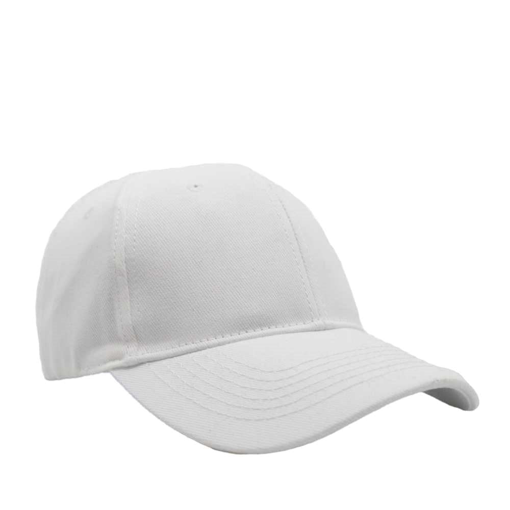Headwear24 6 Panel Brushed Cotton - White