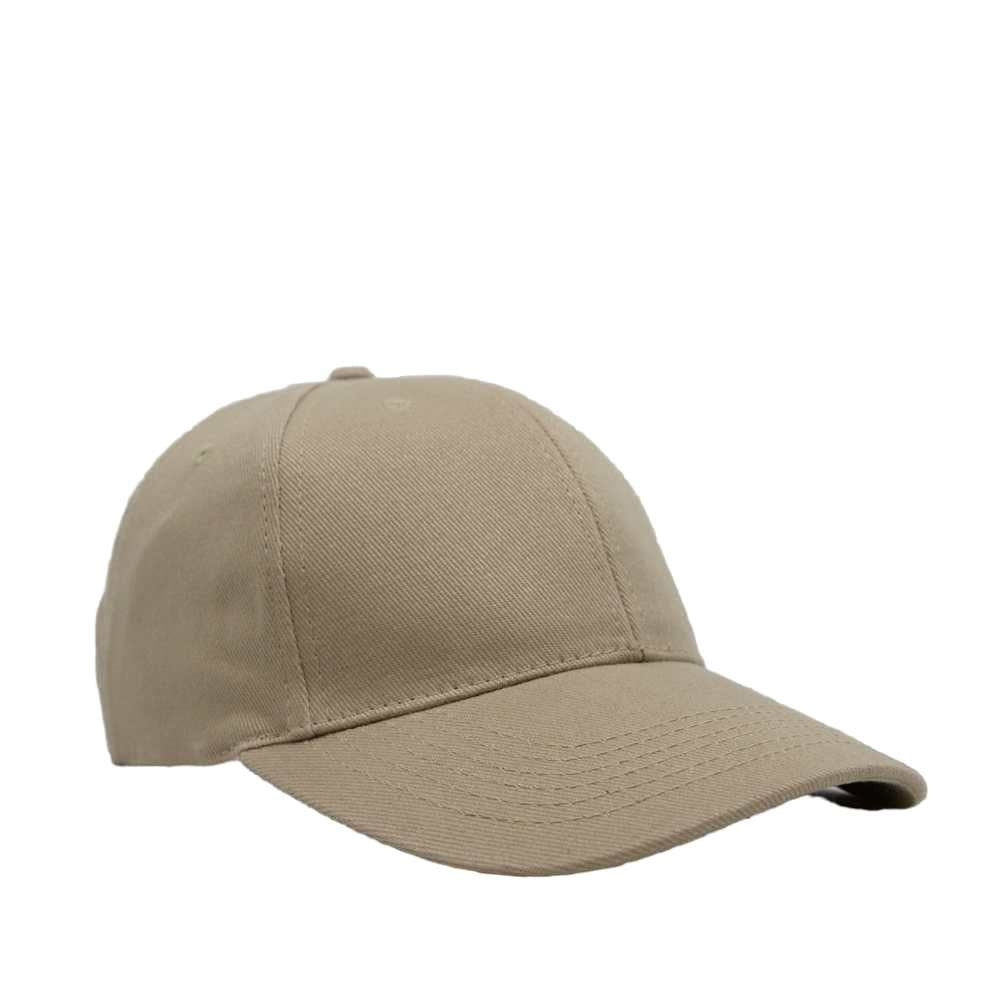 Headwear24 6 Panel Brushed Cotton - Khaki