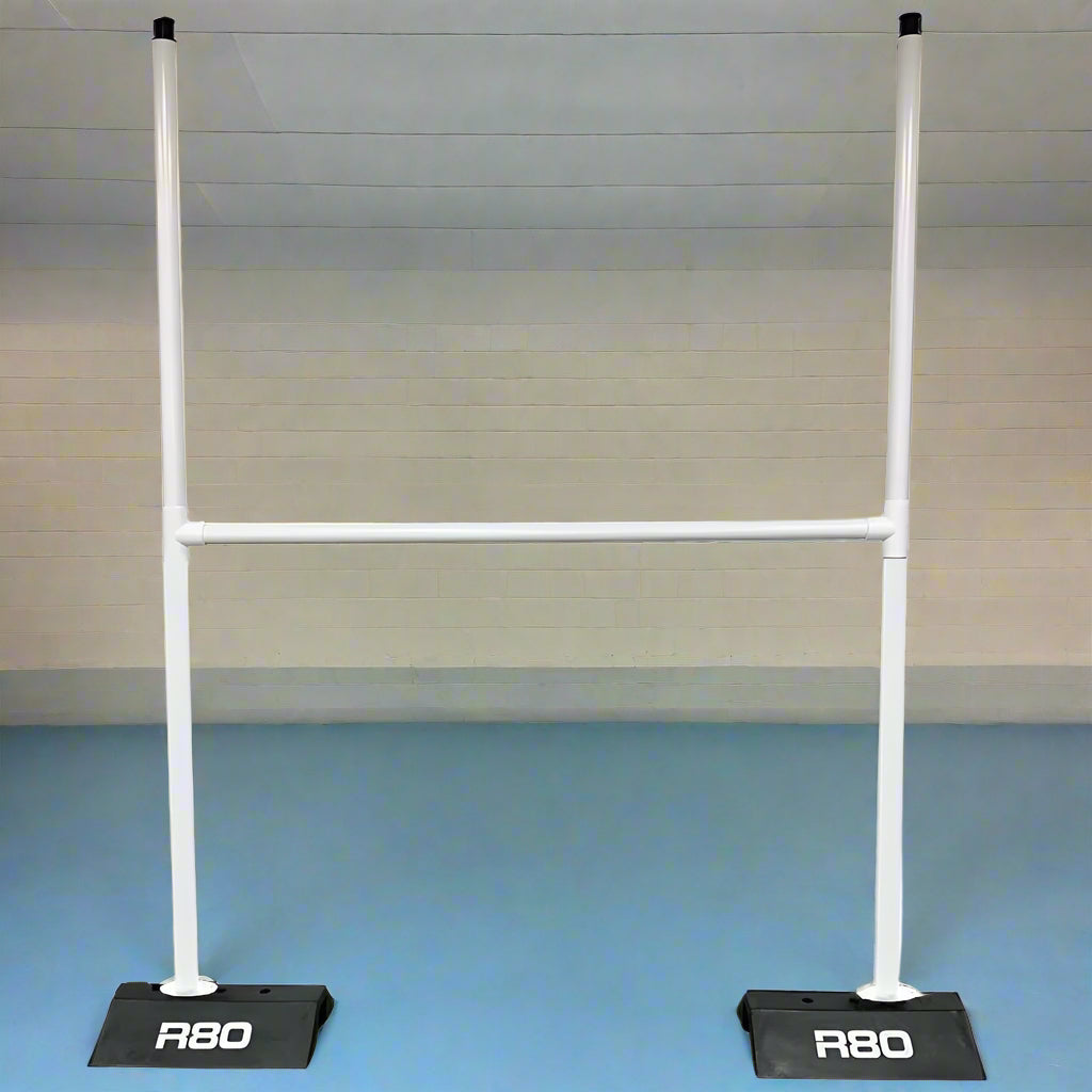 R80 Junior Portable Goal Posts - Indoor / Hard Surface Set -