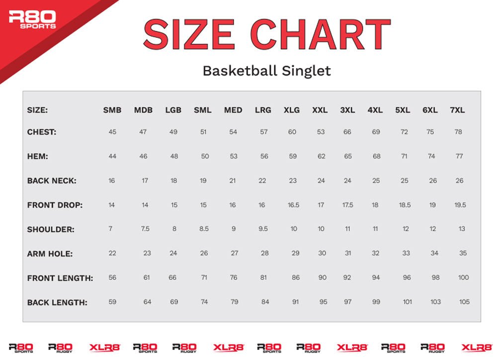 Kirwee RFC - Sublimated Basketball Singlet - XS