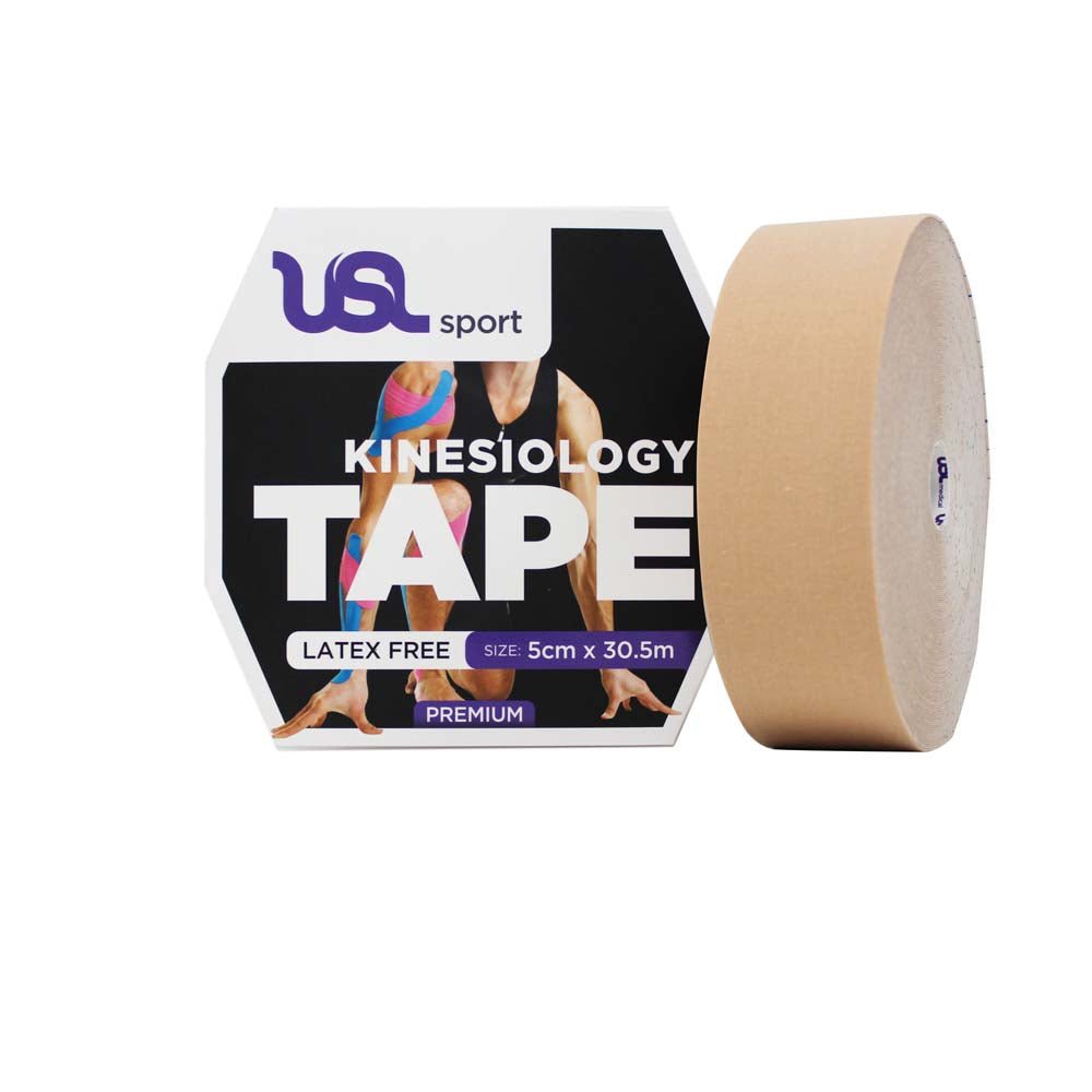 Premium Kinesiology Tex Tape - 5cm x 30m Roll - Beige
