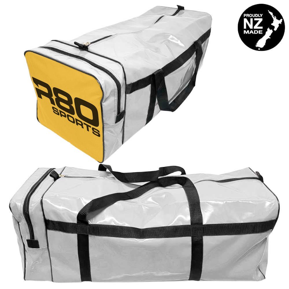 R80 Club Kit Colours Gear Bag White with End Pocket - YellowMedium