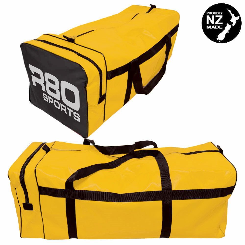 R80 Club Kit Colours Gear Bag Yellow with End Pocket - BlackMedium