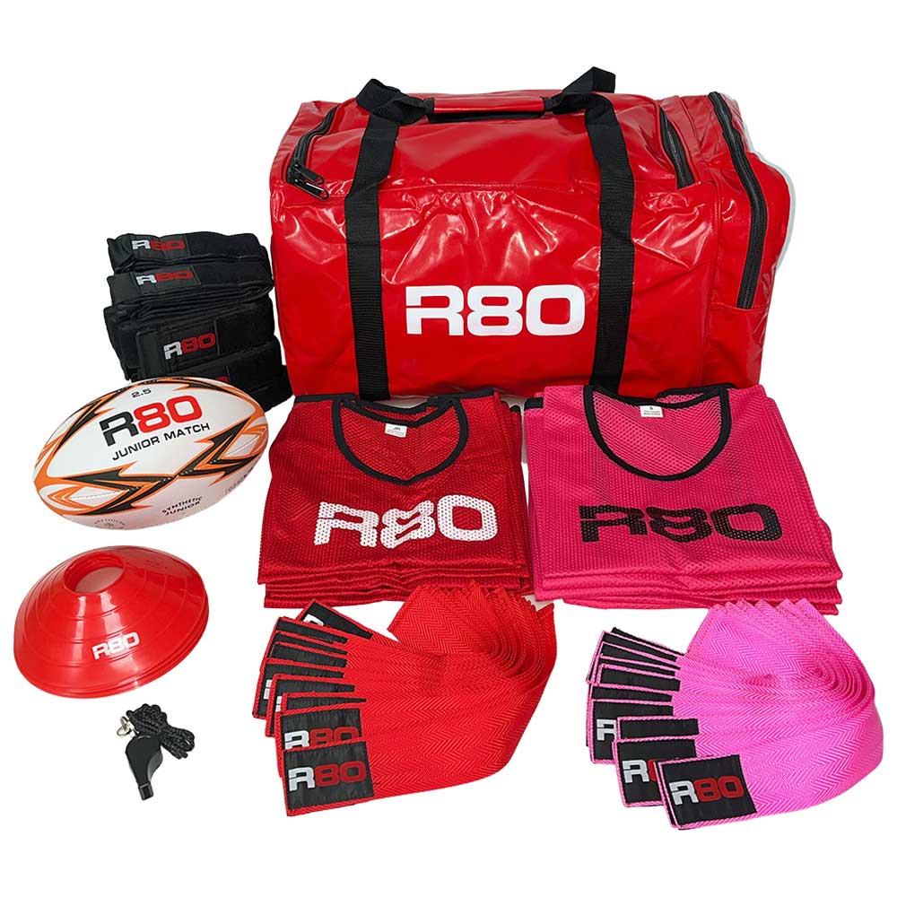 R80 Junior Rippa Game On Team Sets - Red / PinkJunior 115cm suits 4 to 10 year oldsJunior - 4 to 8 years