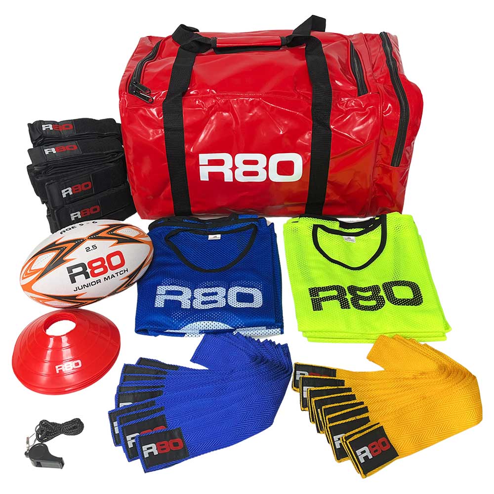 R80 Junior Rippa Game On Team Sets - Blue / YellowJunior 115cm suits 4 to 10 year oldsJunior - 4 to 8 years