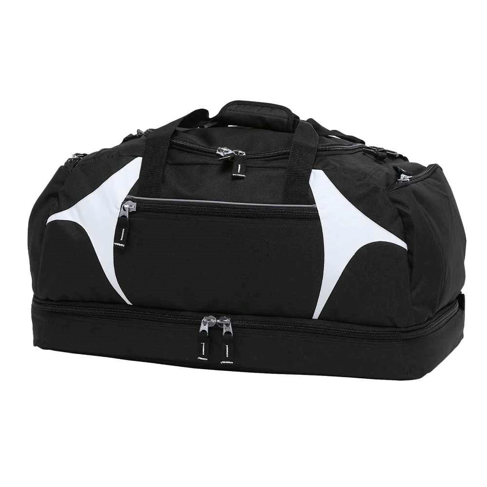 Spliced Zenith Sports Bag - Black/White