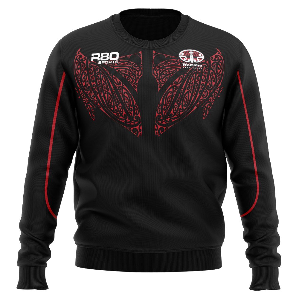 Waitaha Māori Rugby Shell Pullover Jacket - R80 Rugby