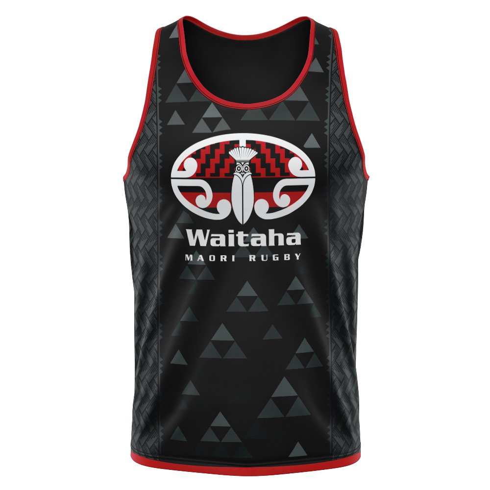 Waitaha Māori Rugby Sublimated Singlet - R80 Rugby