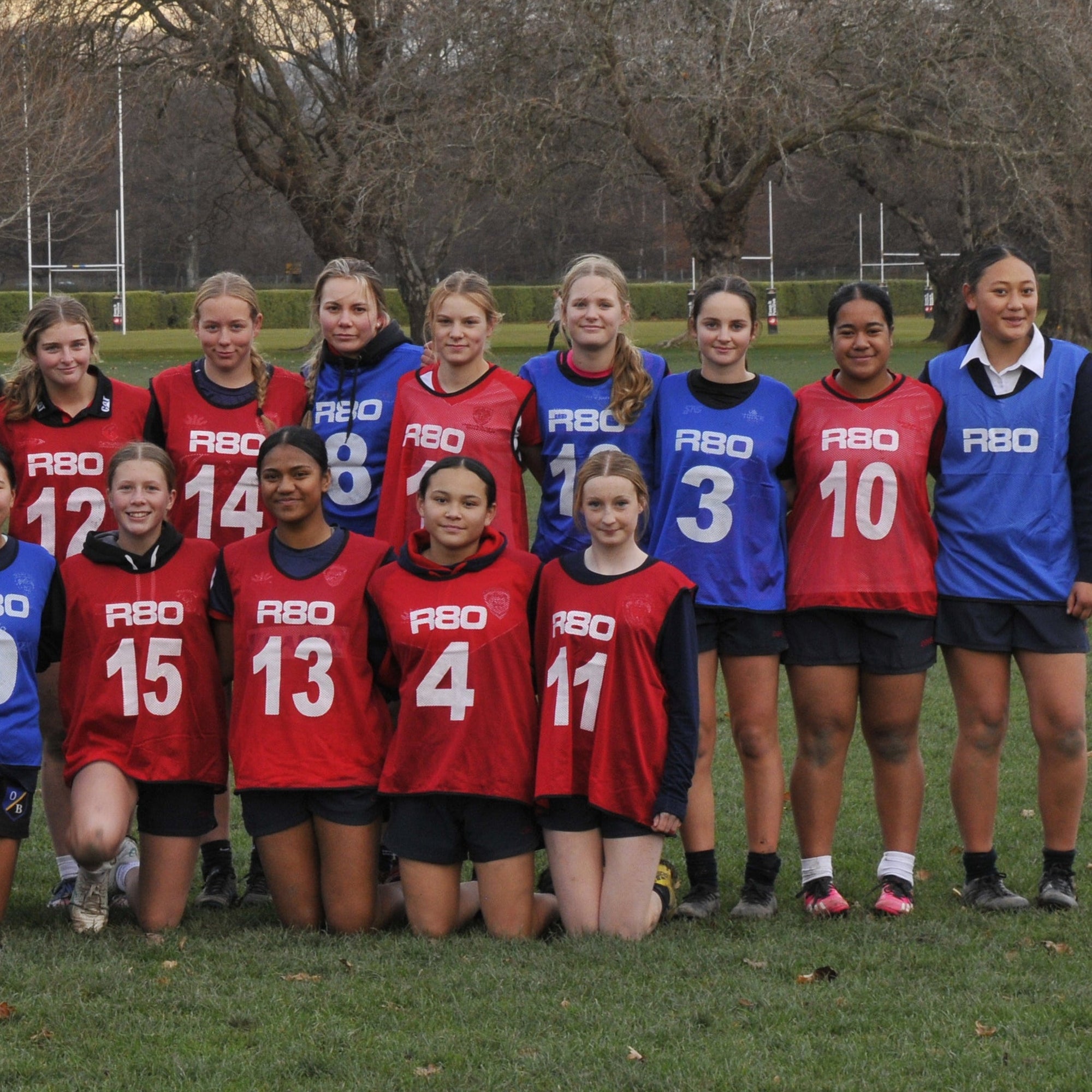 1 - 15 Numbered Training Bib Sets - SmallRed