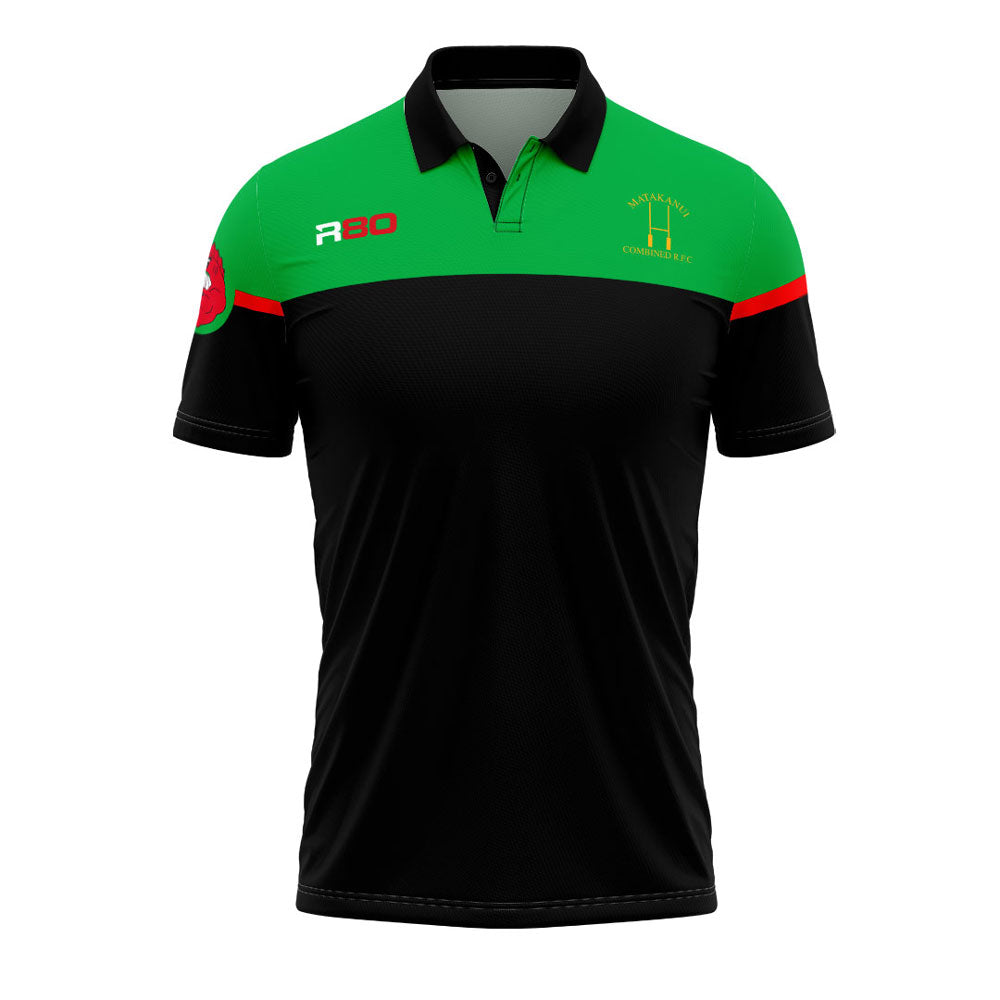 Matakanui Rugby Club - Sublimated Polo Shirt - XS