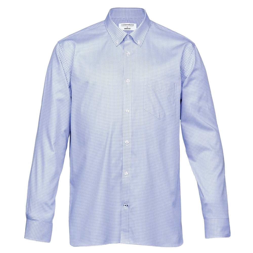 Barkers Hudson Check Shirt – Mens - sky blue/whiteS