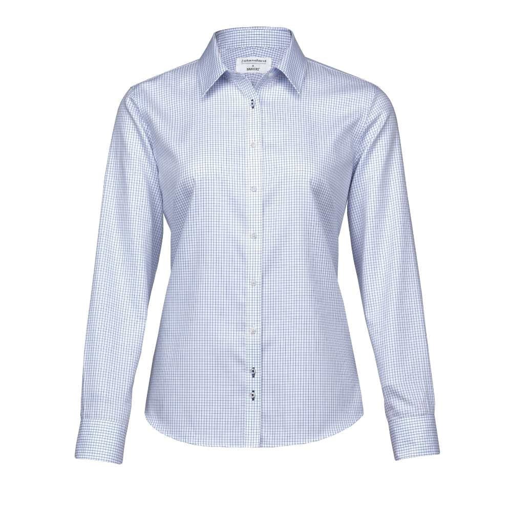 Barkers Lyndhurst Check Shirt – Womens - white/blue18