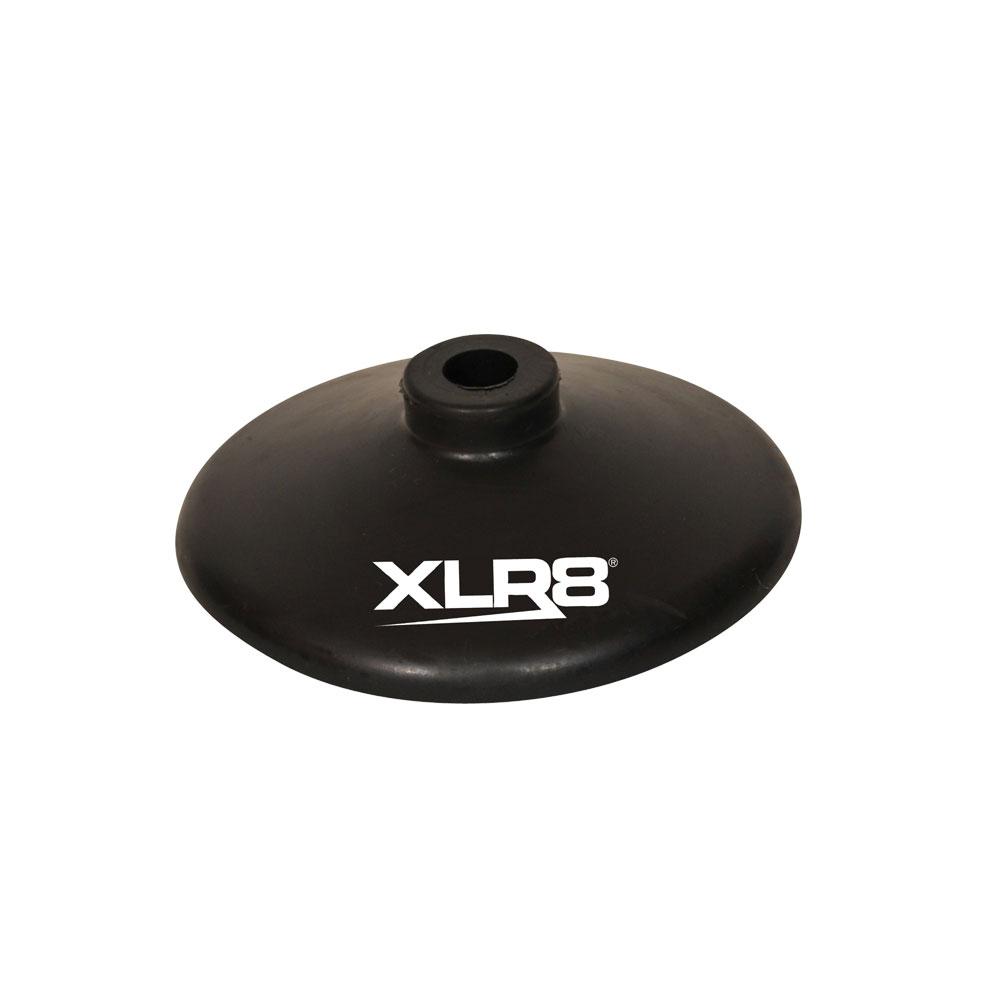 Black Rubber 25mm Pole Base - 