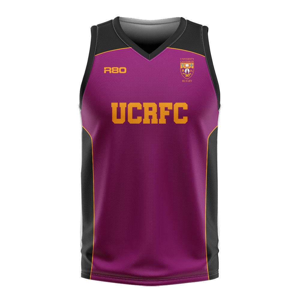 Canterbury University Rugby Club - Sublimated Basketball Singlet - XS