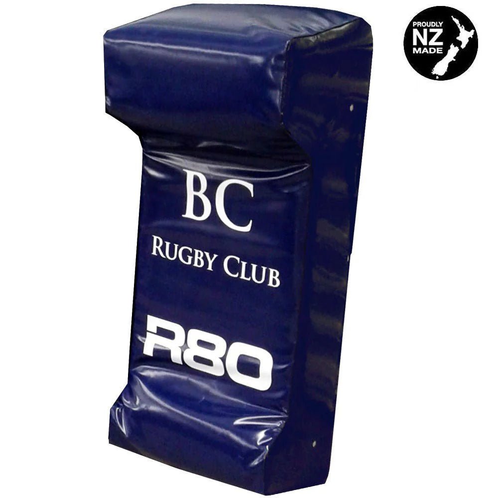 Customised Double Wedge Rugby Hit Shields - BlackNo Printing