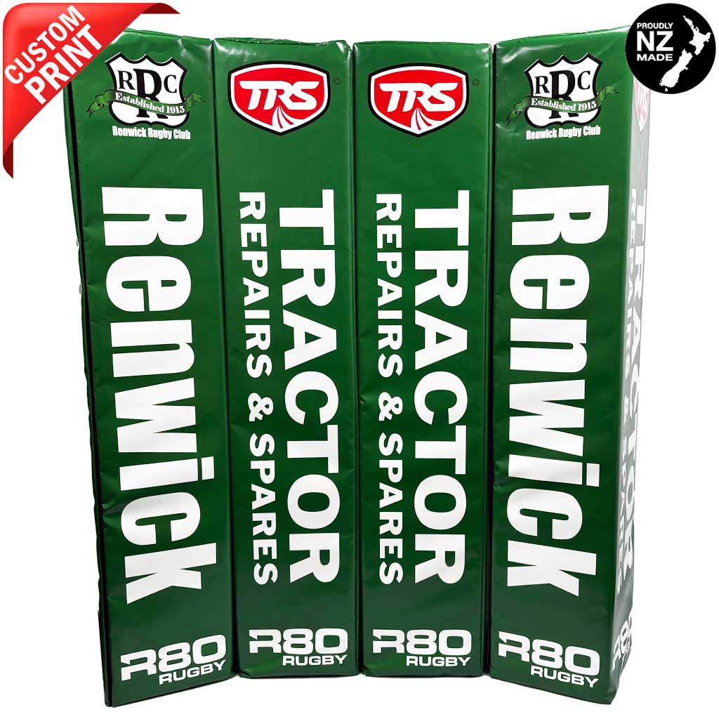 Digitally Printed Rugby Goal Post Protector Pads - 