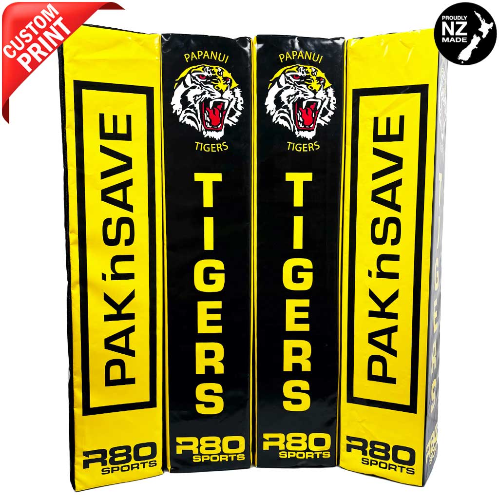 Digitally Printed Rugby Goal Post Protector Pads - R80 Rugby