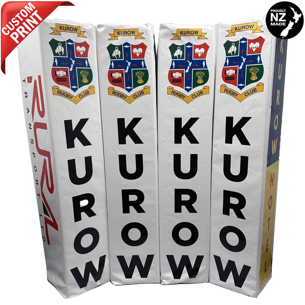 Digitally Printed Rugby Goal Post Protector Pads - 