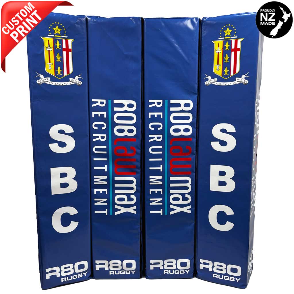 Digitally Printed Rugby Goal Post Protector Pads - 