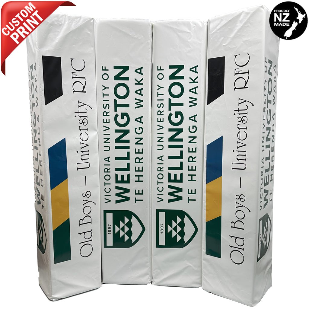 Digitally Printed Rugby Goal Post Protector Pads - 