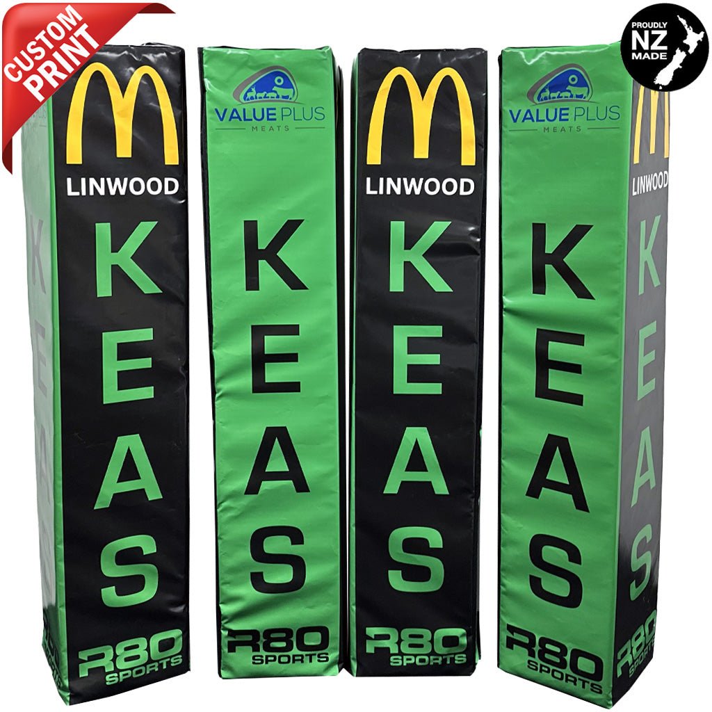 Digitally Printed Rugby Goal Post Protector Pads - 