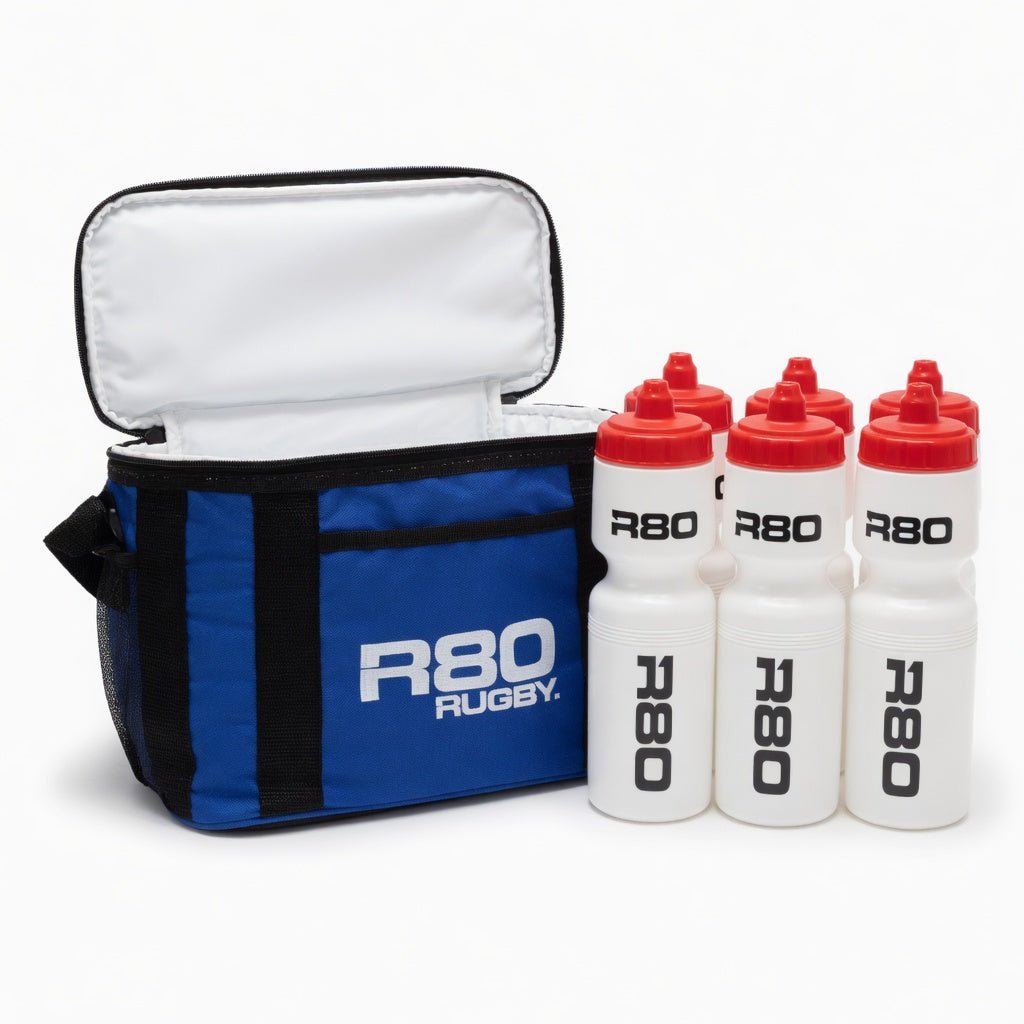 Drink Bottle Cooler Bag - Holds 6 - 8 Bottles - 6 - Bottle Set with White Bottles