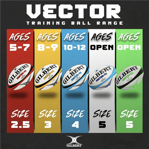 Gilbert Vector Trainer Rugby Balls - 5 Green