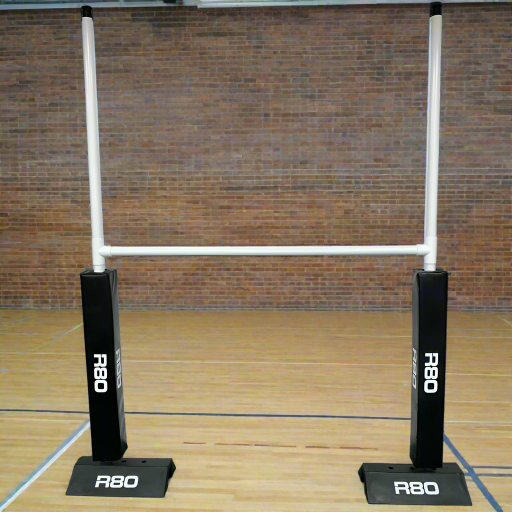 R80 Junior Portable Rugby Goal Posts All Surface Set