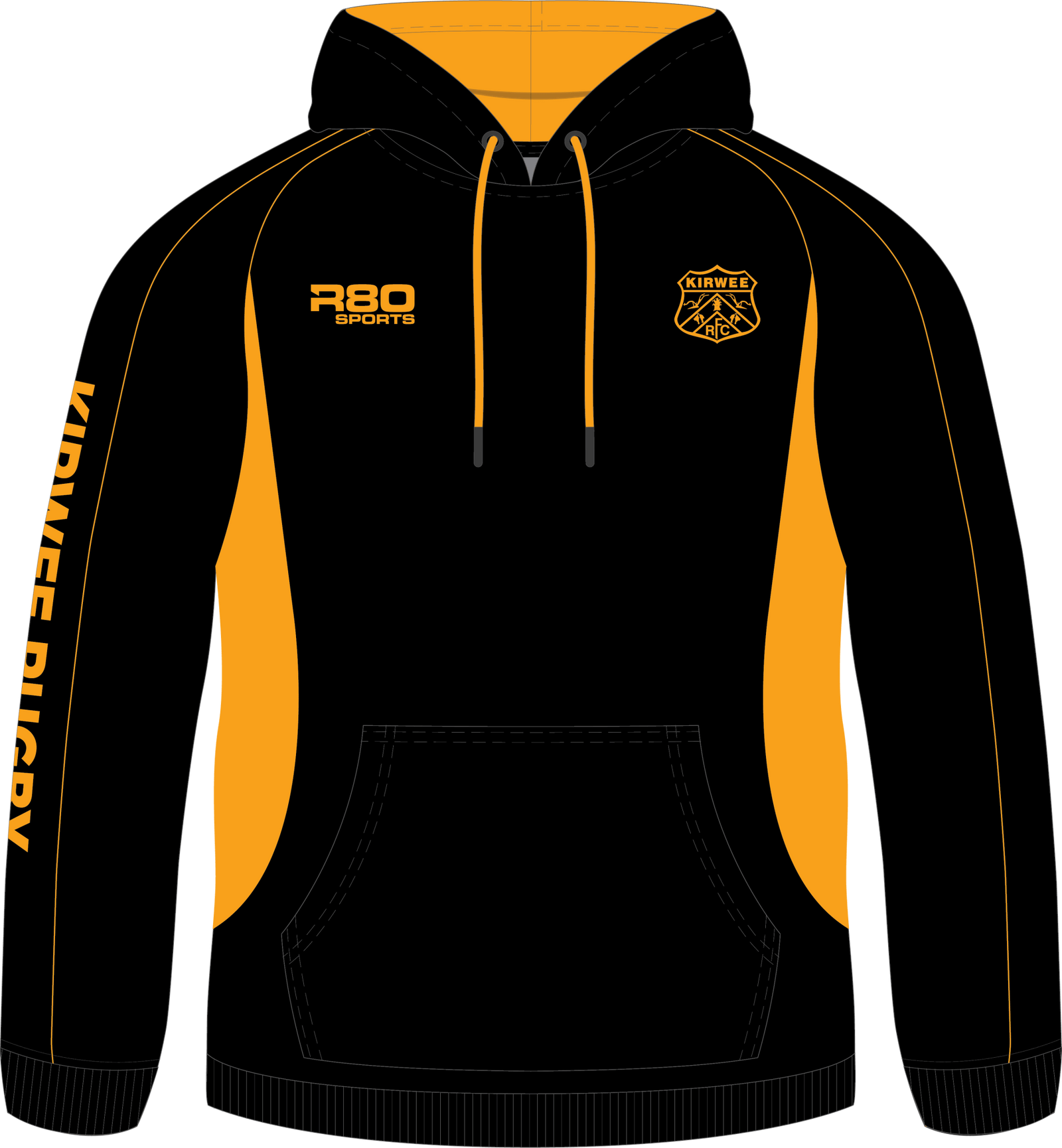 Kirwee RFC - Cut and Sew Hoodie - JUNIOR CLUB ONLY - 6