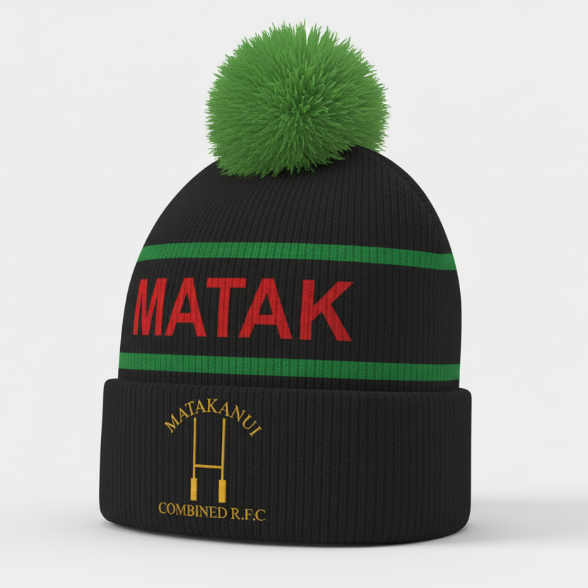 Matakanui Rugby Club Pom Pom Beanie - 