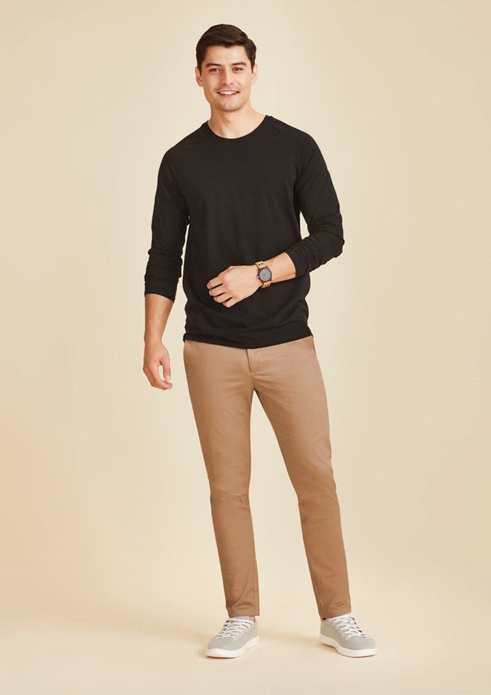 Mens Traveller Tapered Stretch Chino Pant - Desert