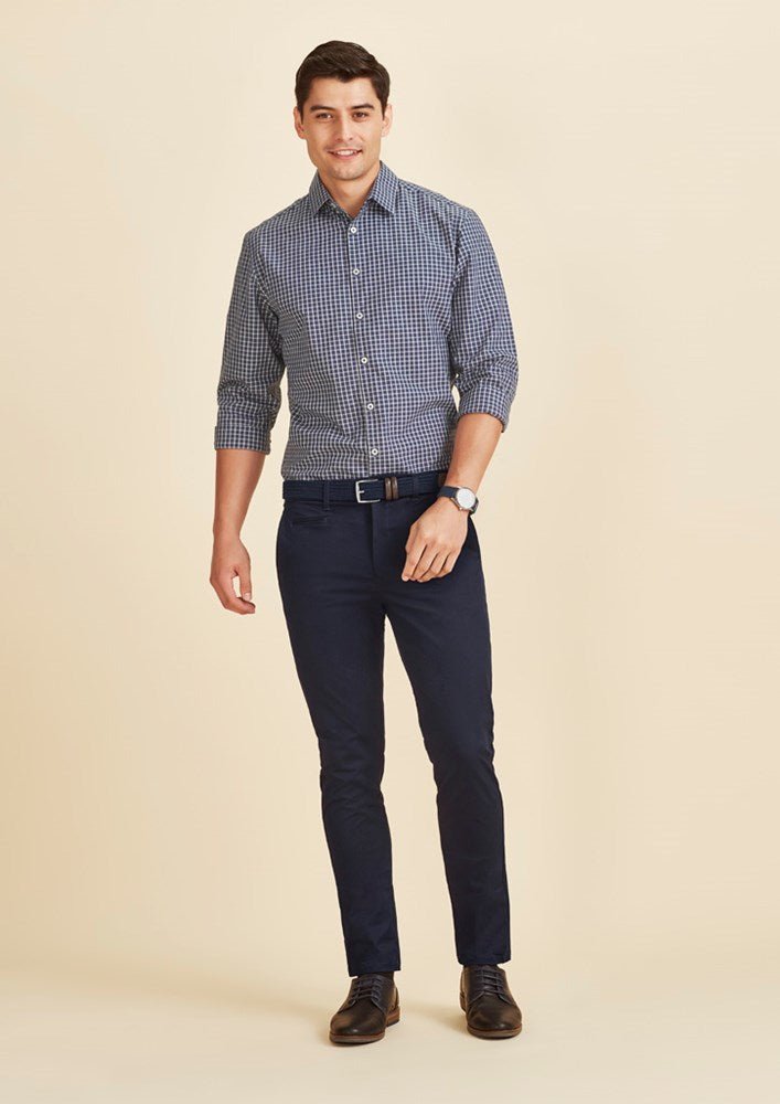 Mens Traveller Tapered Stretch Chino Pant - Navy