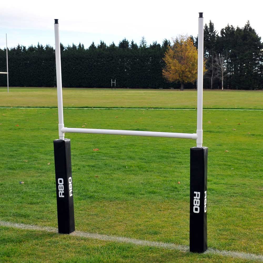 R80 Black Junior Premier Portable Goal Post Pad Pair - 