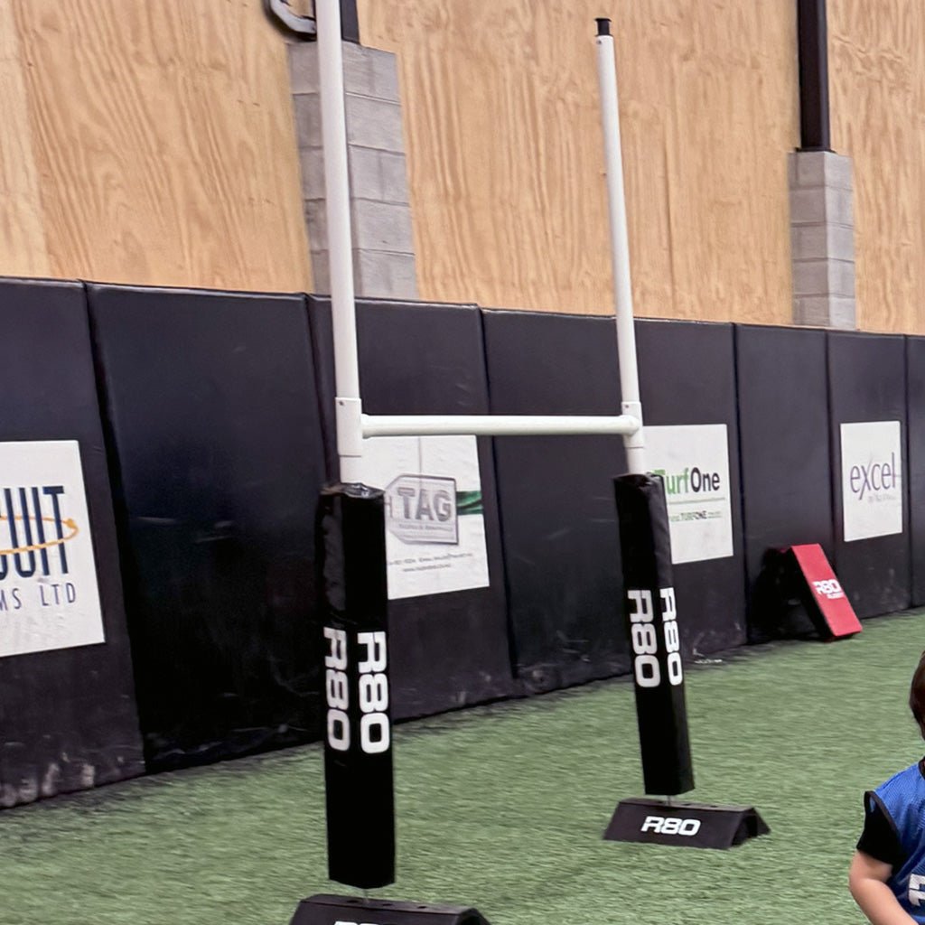 R80 Junior Portable Rugby Goal Posts All Surface Set