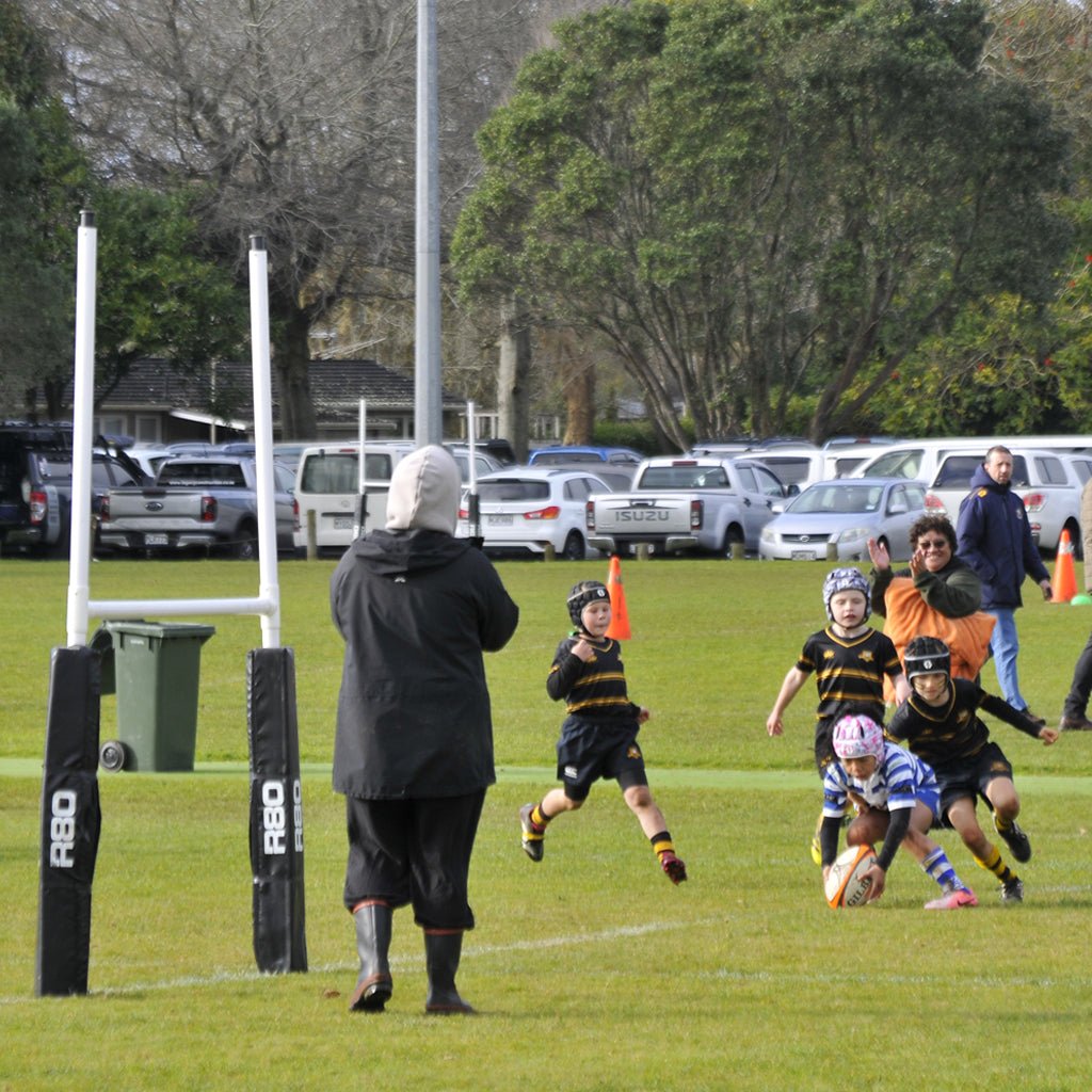 R80 Junior Portable Rugby Goal Posts - No Pads