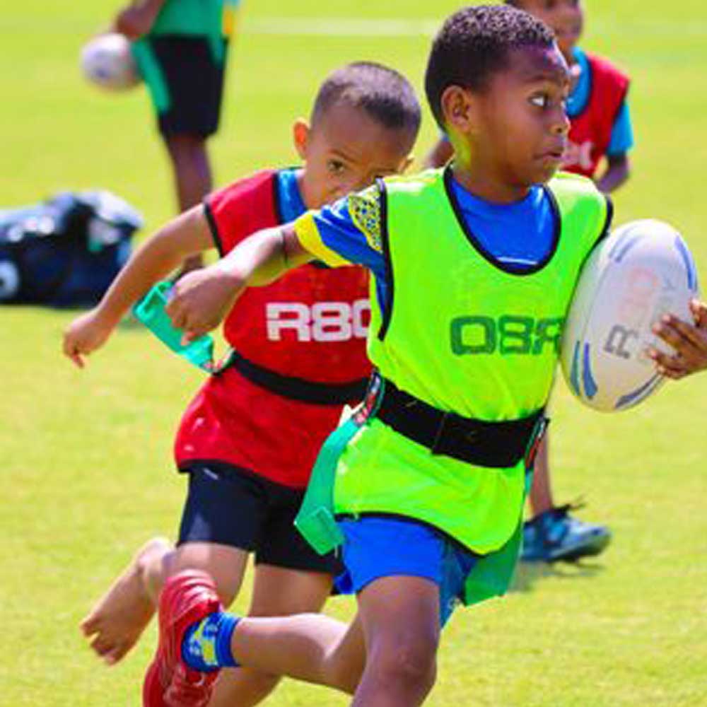 R80 Junior Rippa Rugby Set for 15 Players - Blue