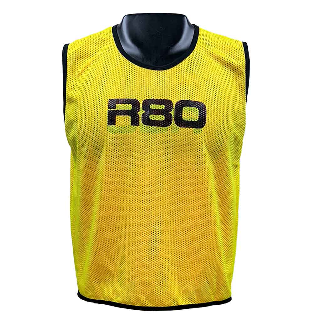 R80 Mesh Training Bibs - JuniorYellow