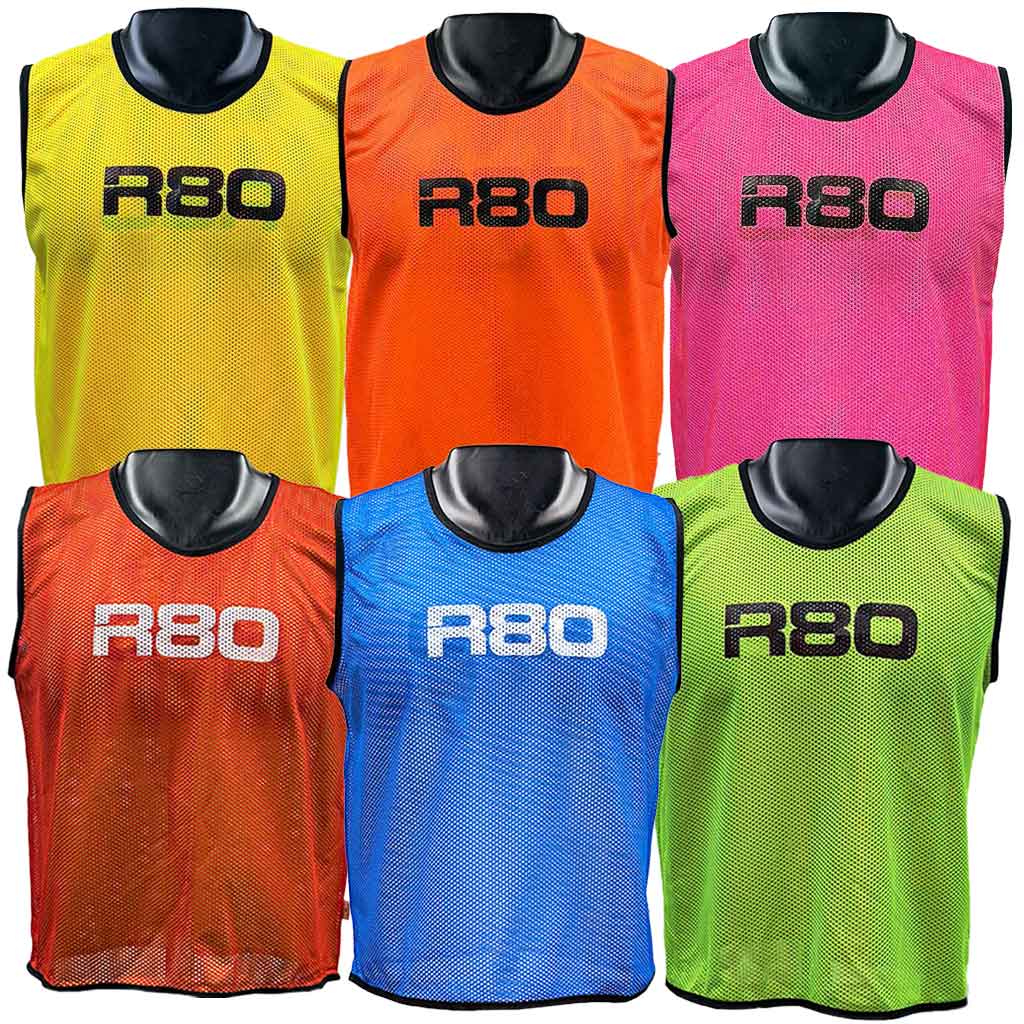 R80 Mesh Training Bibs - SmallRed