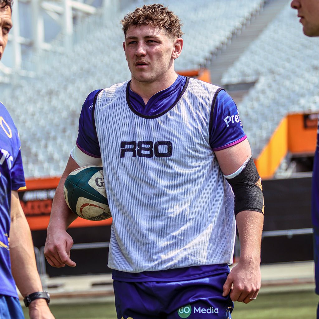 R80 Pro Reversible Training Bibs Set of 10 - LargeBlue / White