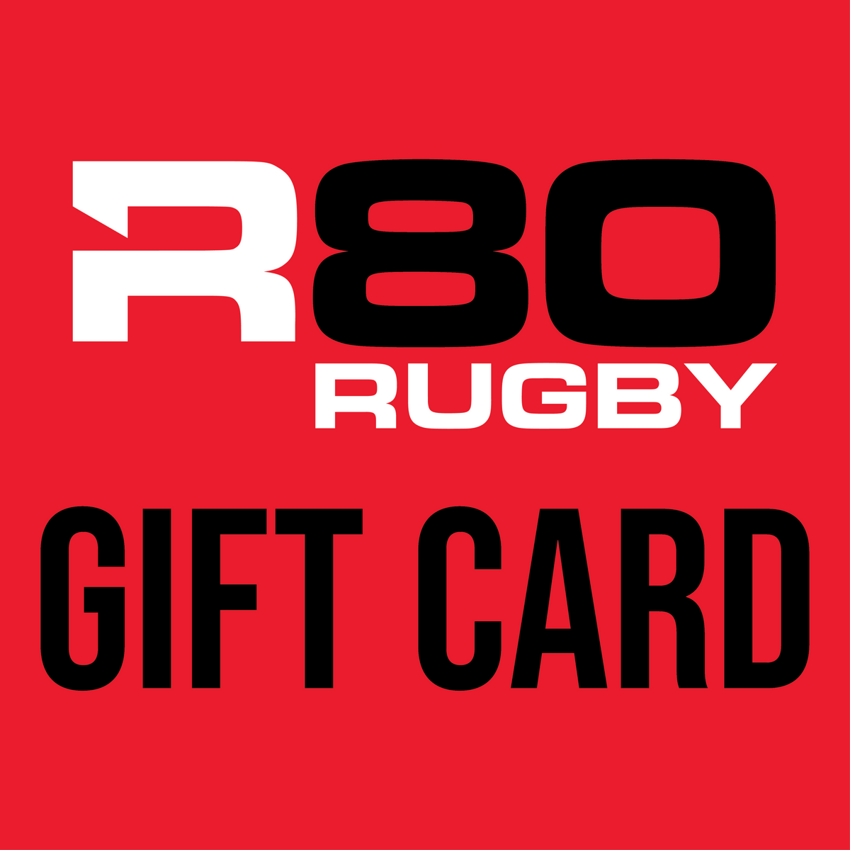 R80 Rugby Gift Card - $10.00 NZD