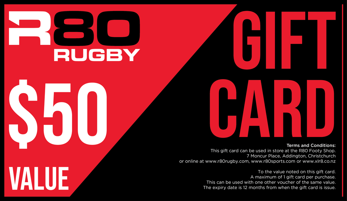 R80 Rugby Gift Card - $10.00 NZD