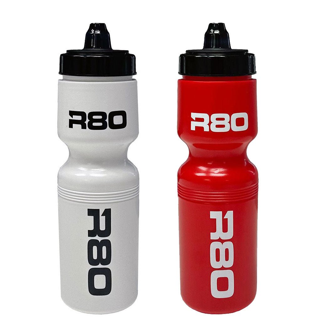 R80 Stock Water Bottles - Red Black