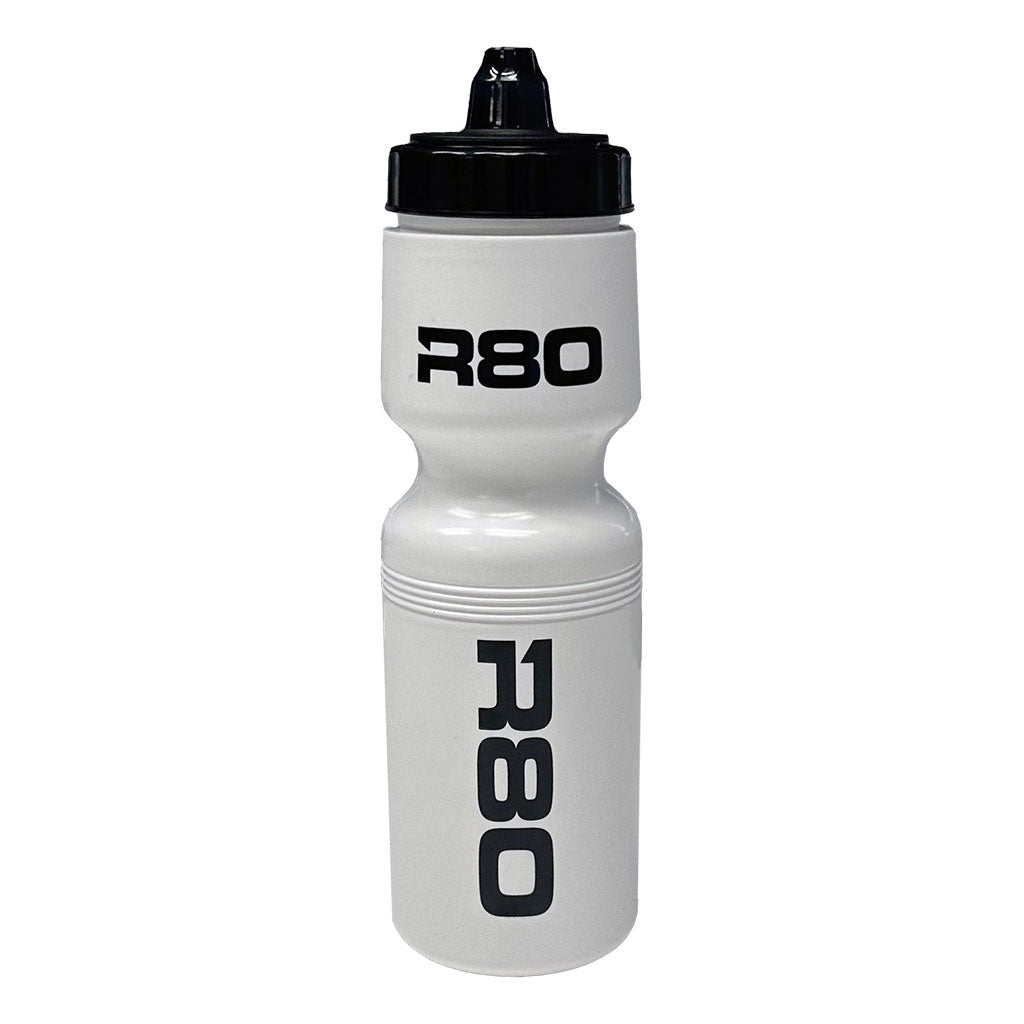 R80 Stock Water Bottles - White Black