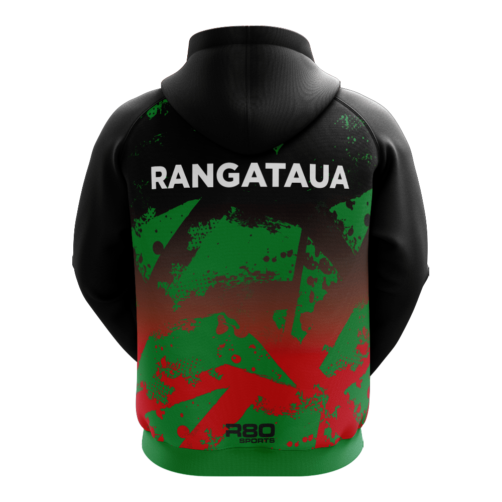 Rangataua Rugby Football Club - Green Sublimated Hoodie - 4