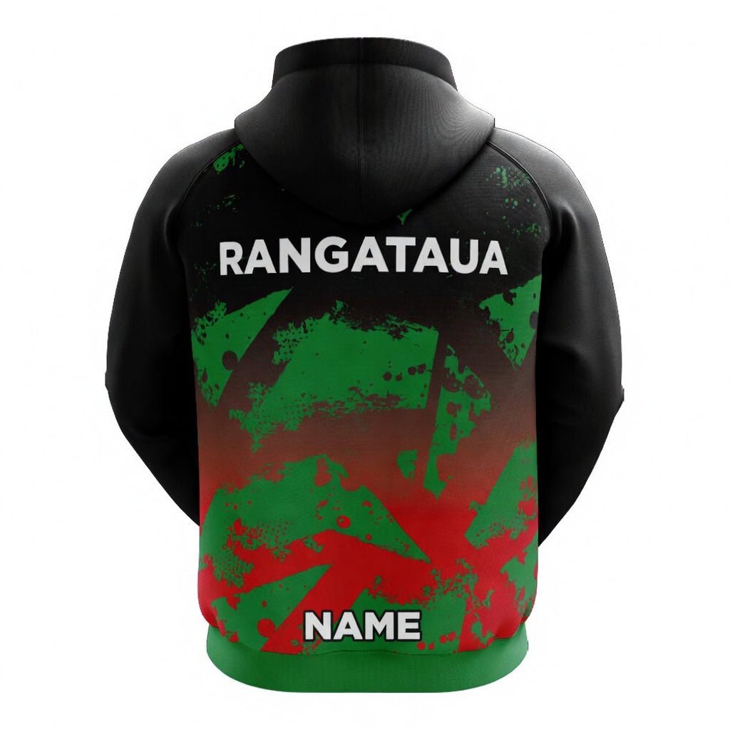 Rangataua Rugby Football Club - Green Sublimated Hoodie - 4