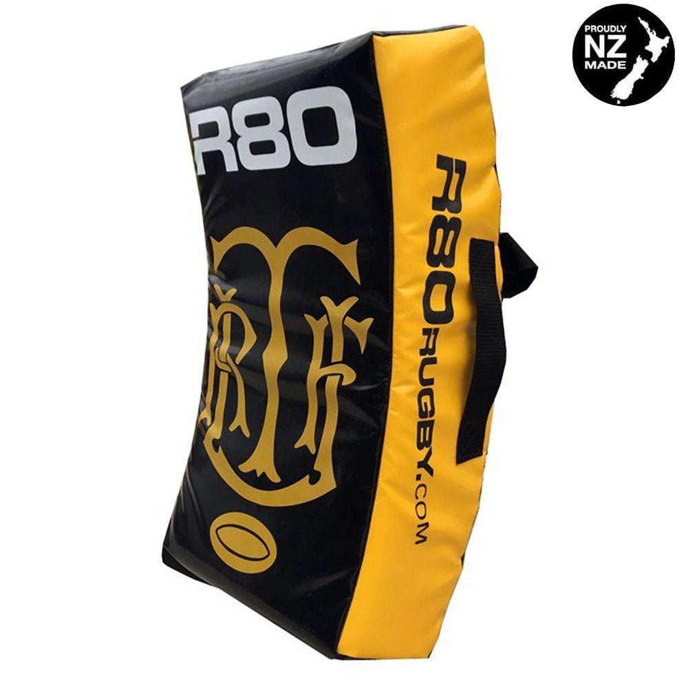 Rugby Hit Shield Curved - Custom Colours and Branding - BlackNo Printing