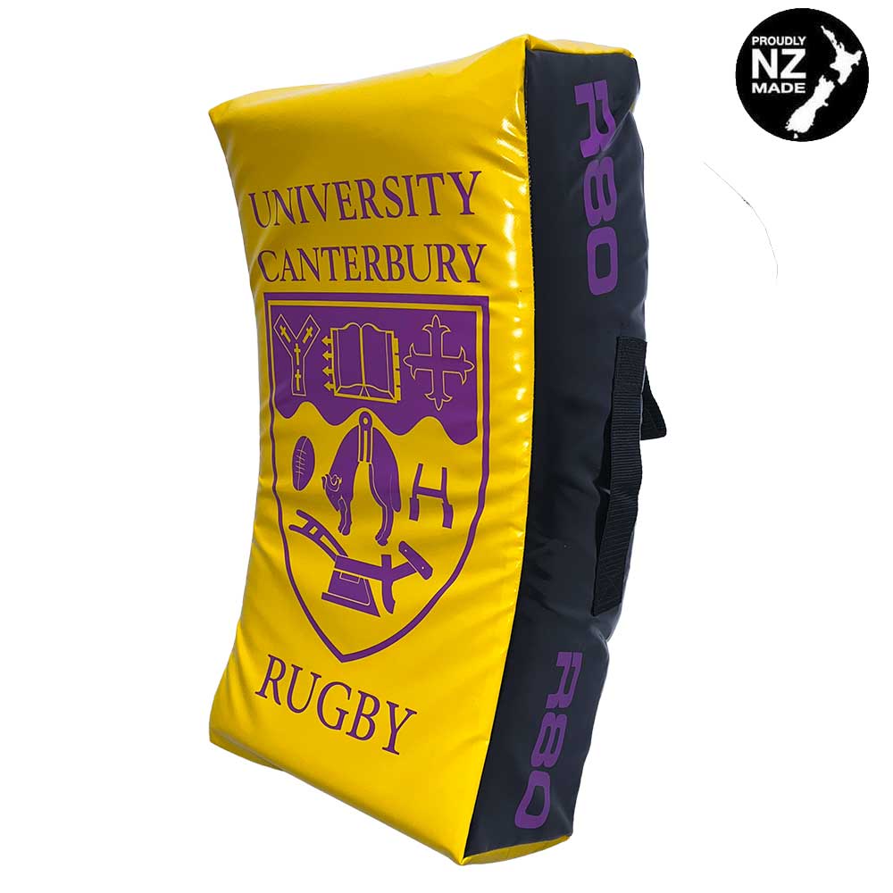 Rugby Hit Shield Curved - Custom Colours and Branding - BlackNo Printing